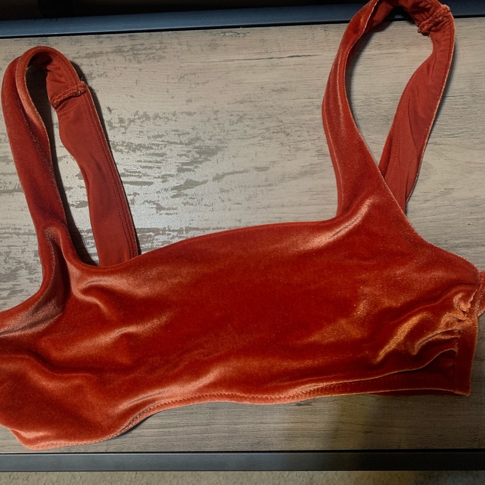 Aerie velvet square neck bikini top